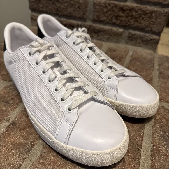Adidas‎ Originals Unisex Rod Laver Trainer Shoes Sneakers White Black Retro Sz 9 main image 5
